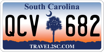 SC license plate QCV682