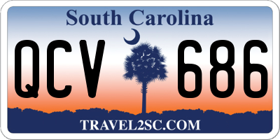SC license plate QCV686