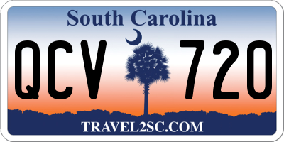 SC license plate QCV720