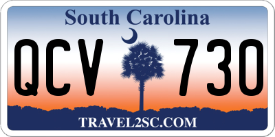 SC license plate QCV730