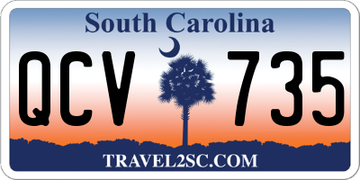 SC license plate QCV735