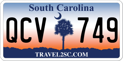 SC license plate QCV749