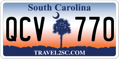 SC license plate QCV770