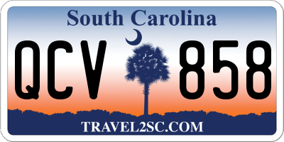 SC license plate QCV858