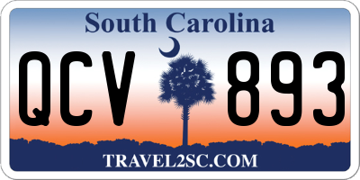 SC license plate QCV893