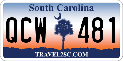 SC license plate QCW481