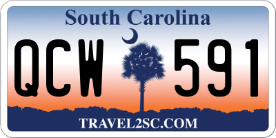 SC license plate QCW591