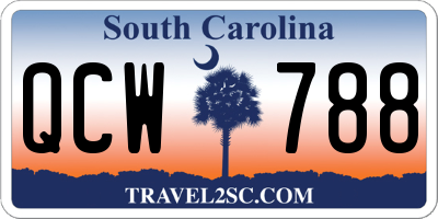 SC license plate QCW788