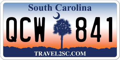 SC license plate QCW841