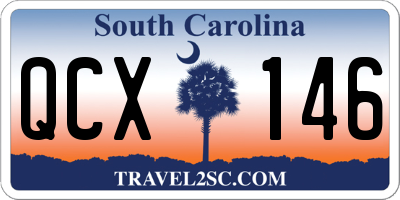 SC license plate QCX146