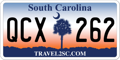 SC license plate QCX262