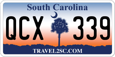 SC license plate QCX339