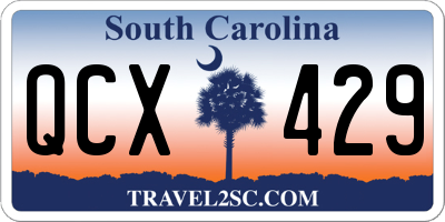 SC license plate QCX429