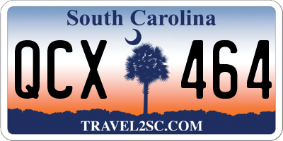 SC license plate QCX464