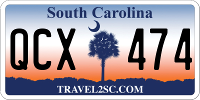 SC license plate QCX474