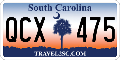SC license plate QCX475