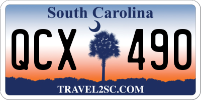 SC license plate QCX490