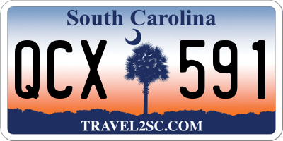 SC license plate QCX591