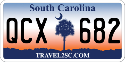 SC license plate QCX682