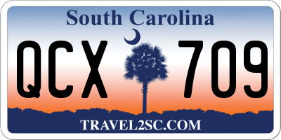 SC license plate QCX709