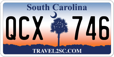 SC license plate QCX746
