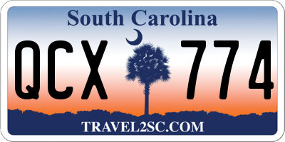 SC license plate QCX774
