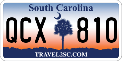 SC license plate QCX810