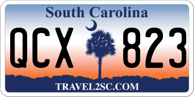 SC license plate QCX823