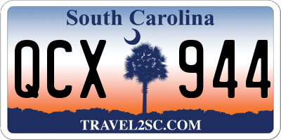 SC license plate QCX944