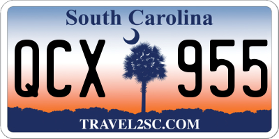SC license plate QCX955