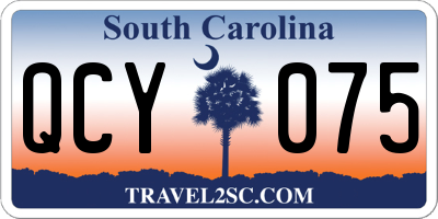 SC license plate QCY075