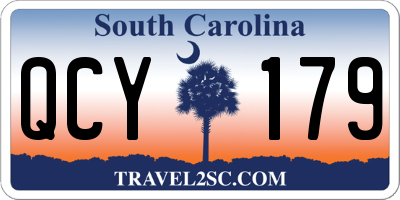 SC license plate QCY179