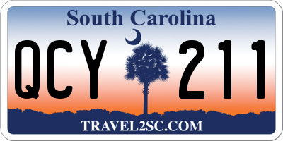 SC license plate QCY211