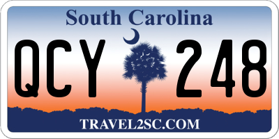 SC license plate QCY248