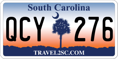 SC license plate QCY276