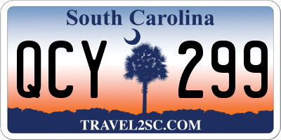 SC license plate QCY299