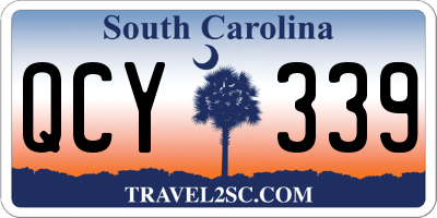 SC license plate QCY339