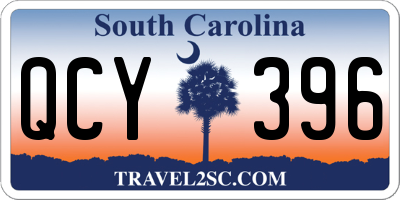 SC license plate QCY396
