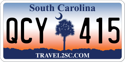 SC license plate QCY415