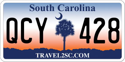 SC license plate QCY428