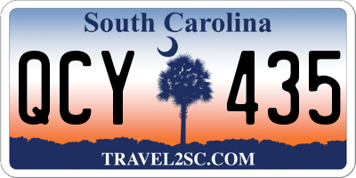 SC license plate QCY435