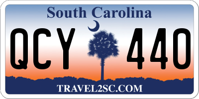 SC license plate QCY440