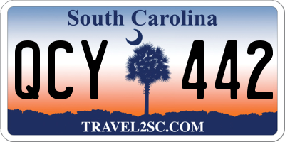 SC license plate QCY442