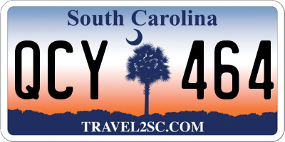 SC license plate QCY464