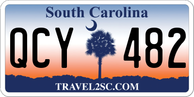 SC license plate QCY482