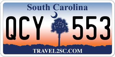 SC license plate QCY553