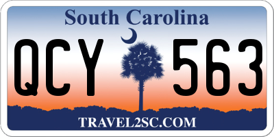 SC license plate QCY563
