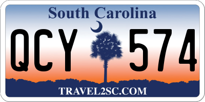 SC license plate QCY574