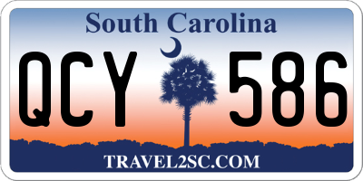 SC license plate QCY586