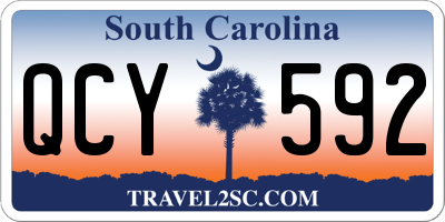 SC license plate QCY592